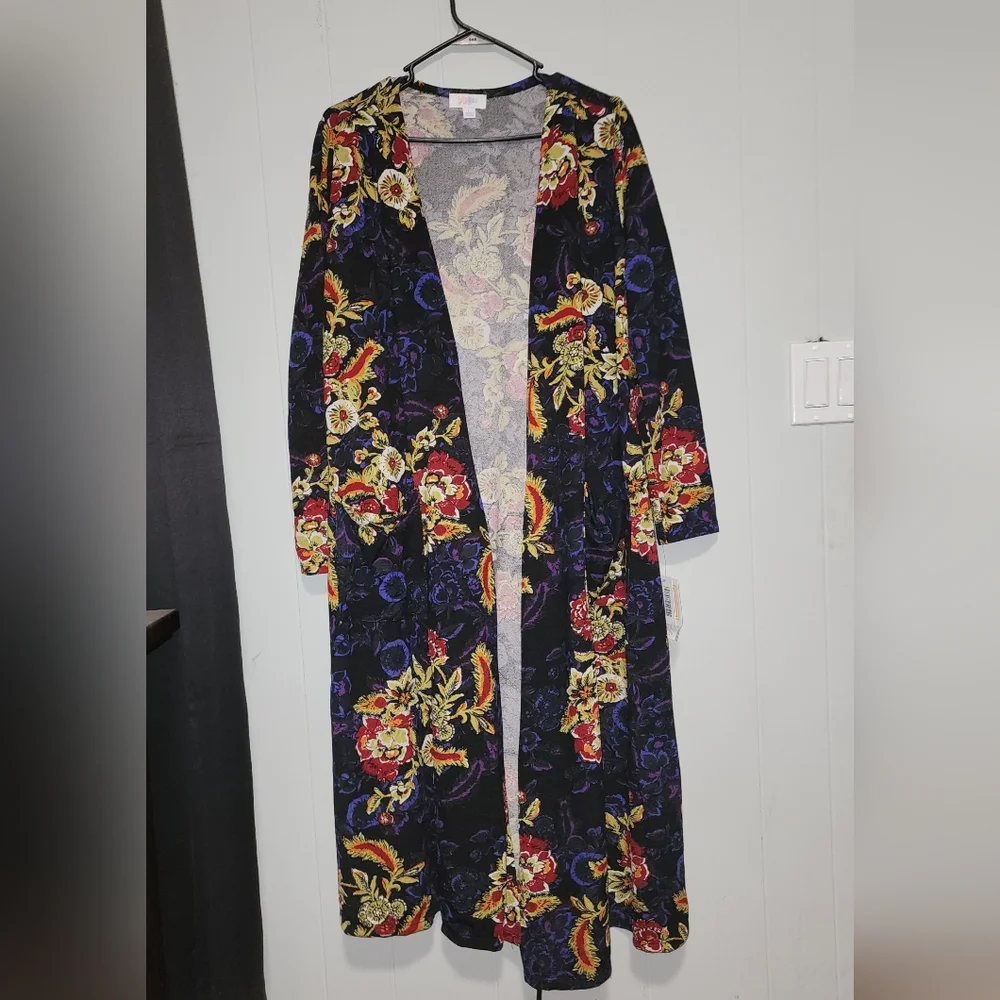 LuLaRoe NWT Gorgeous Floral Duster - Picture 11 of 14